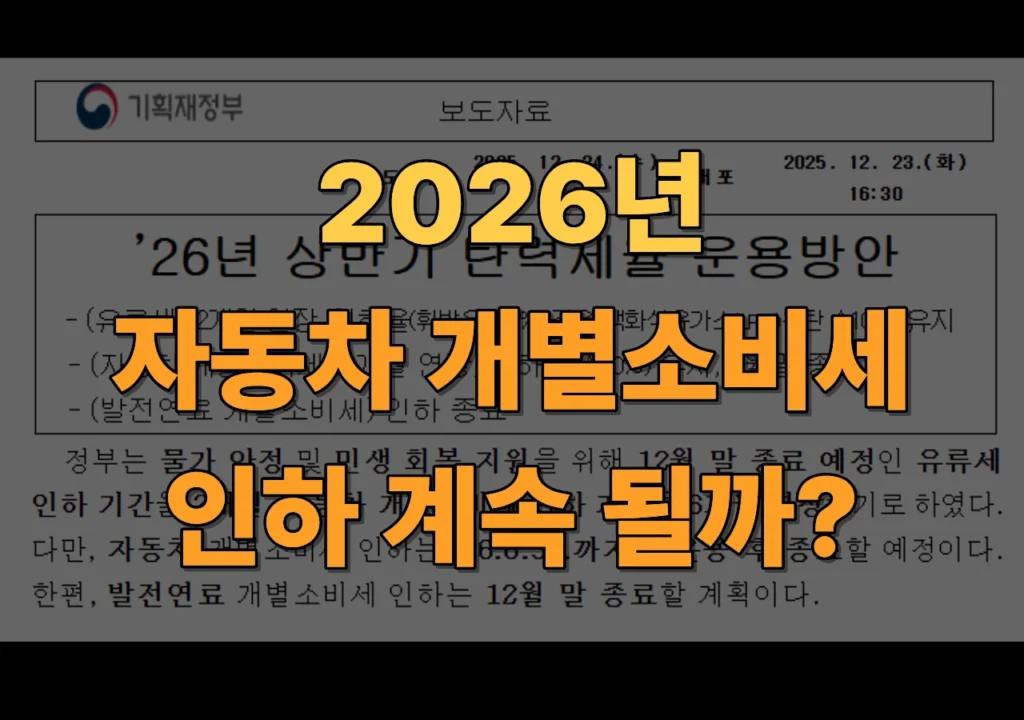 유류세·자동차-개별소비세