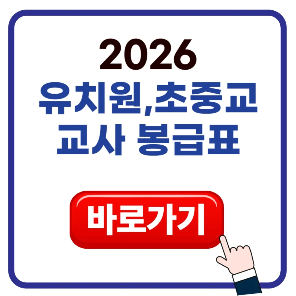 교사-월급-봉급표-2026