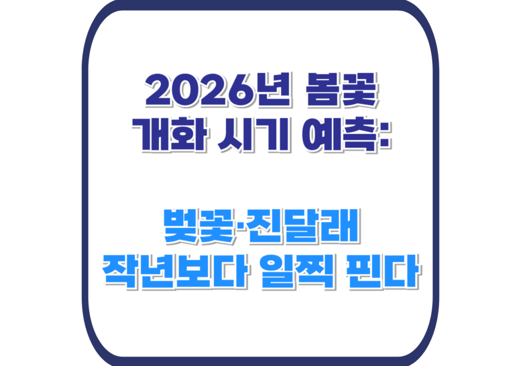 봄꽃-개화-만개-시기-2026