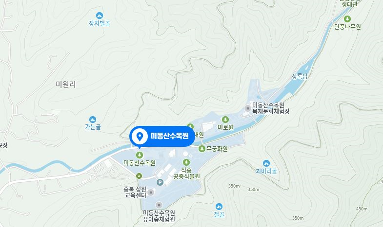 미동산수목원-위치
