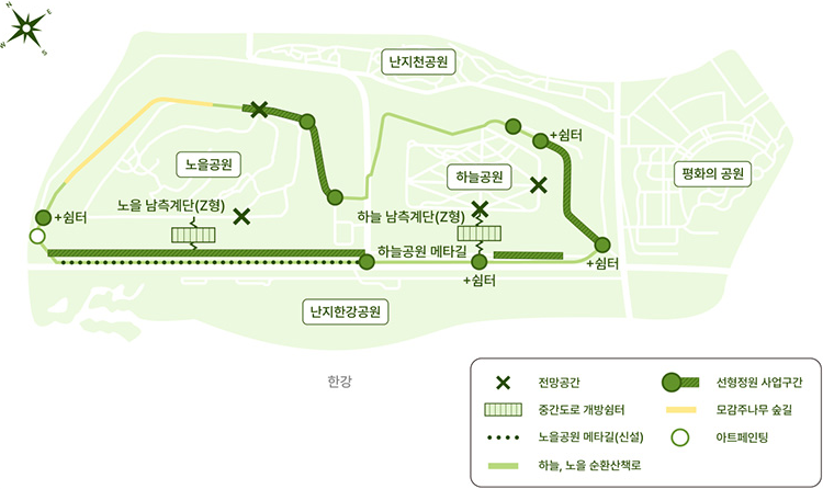 노을공원지도